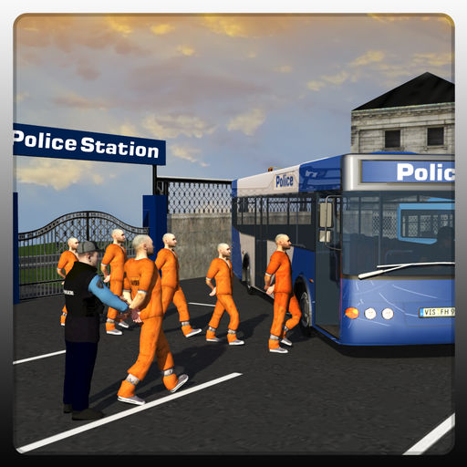 警方监狱巴士司机招聘3D:驱动教练和运输犯 i